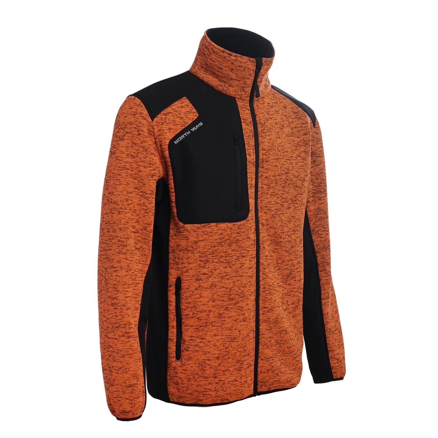 Veste travail maille molletonnee Arsenal Bleu ou orange North Ways orange