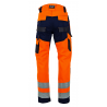 Pantalon de haute visibilité Polarisation EN ISO 20471 orange bleu