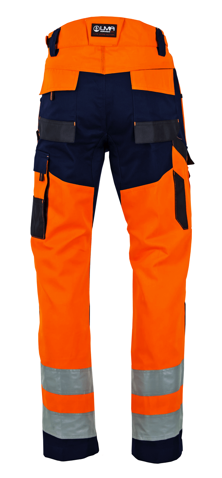 Jogging haute-visibilité Marine/Orange fluo