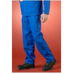 Pantalon de travail poches genoux ideal plus uni DMD cotepro bleu situation