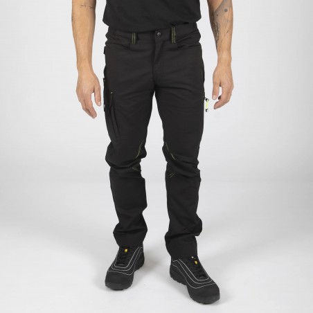 Pantalon travail ripstop leger Edward Nine Worths noir face