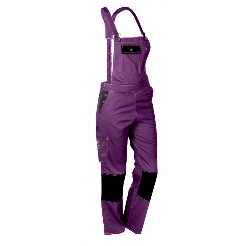 Salopette travail femme Peps Fashion violet/noir