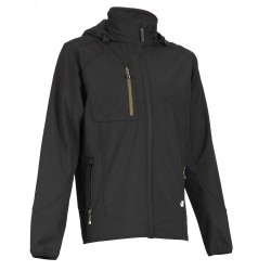 Veste softshell imperméable Pecco Nine Worths noire vue 2