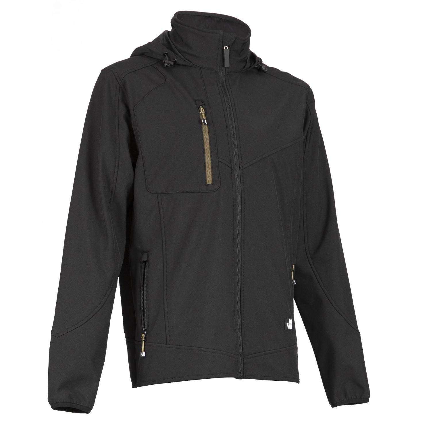 Veste softshell imperméable Pecco Nine Worths noire vue 1