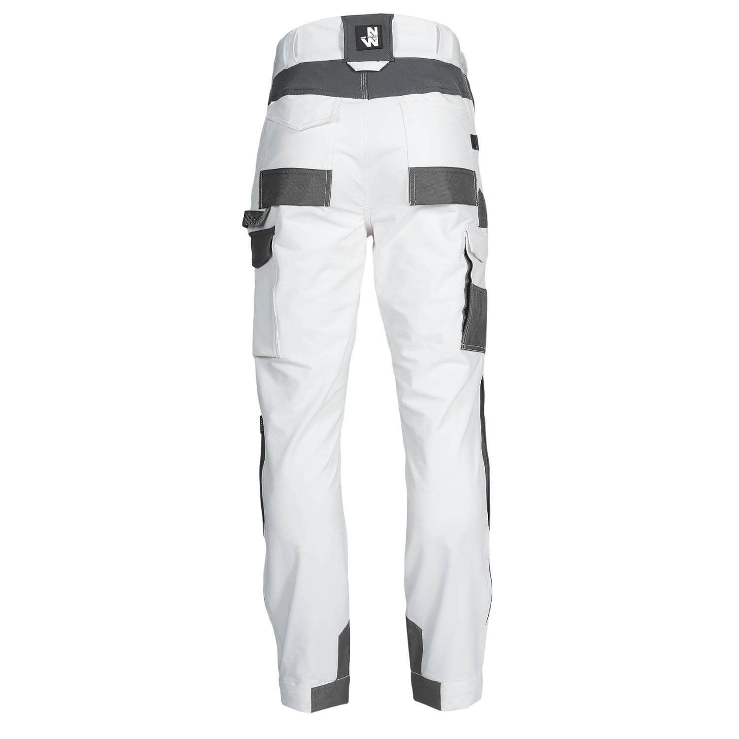 Pantalon travail blanc Leonard Nine Worths cotepro vue 1