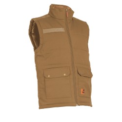 Gilet de travail sans manches Noah Nine Worths camel vue 1