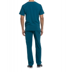 Tunique médicale homme col V Dickies médical caribean cotepro vue 2