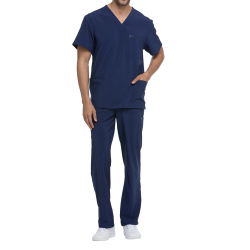 Tunique médicale homme col V Dickies médical caribean cotepro navy