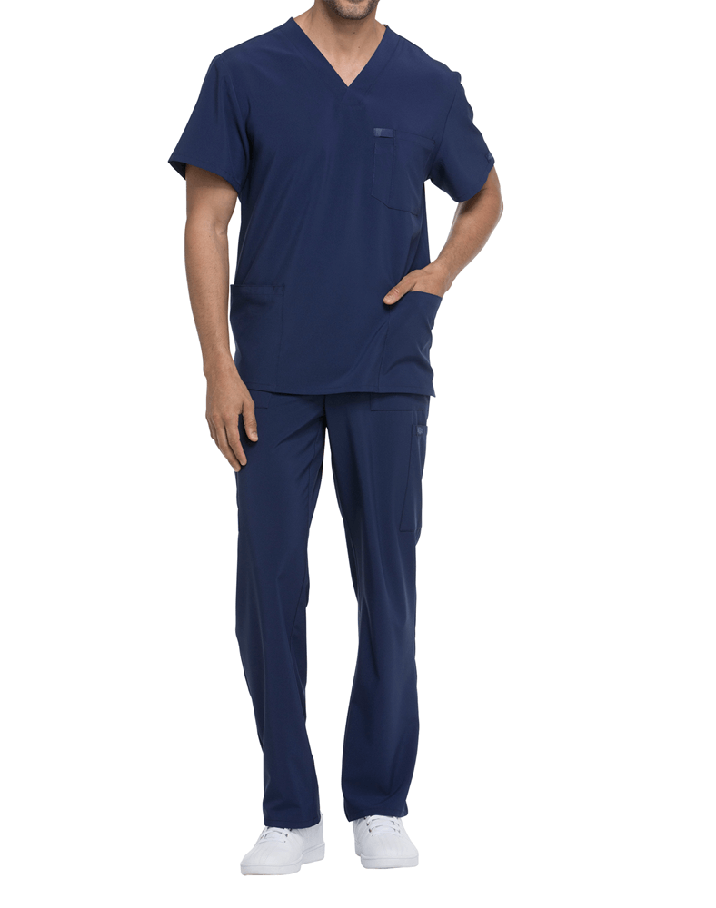 Tunique médicale homme col V Dickies médical caribean cotepro navy