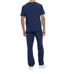 Tunique médicale homme col V Dickies médical caribean cotepro navy vue 2