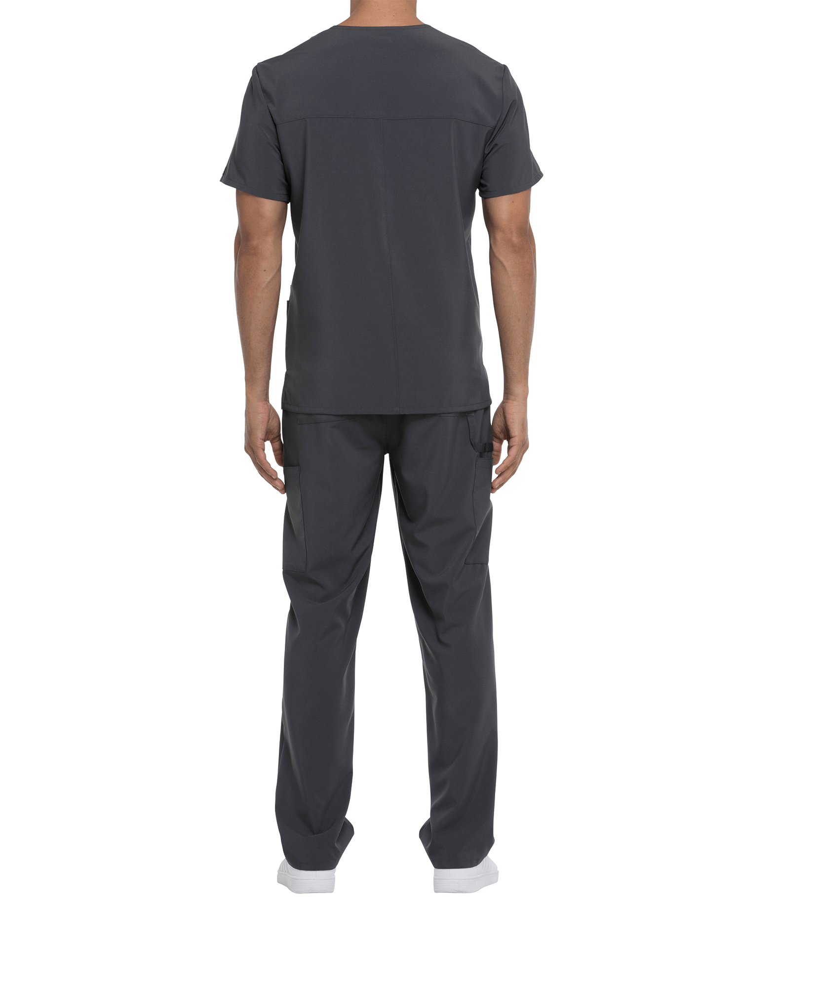 Tunique médicale homme col V Dickies médical caribean cotepro gris