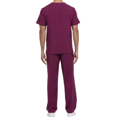 Tunique médicale homme col V Dickies médical caribean cotepro wine vue 2