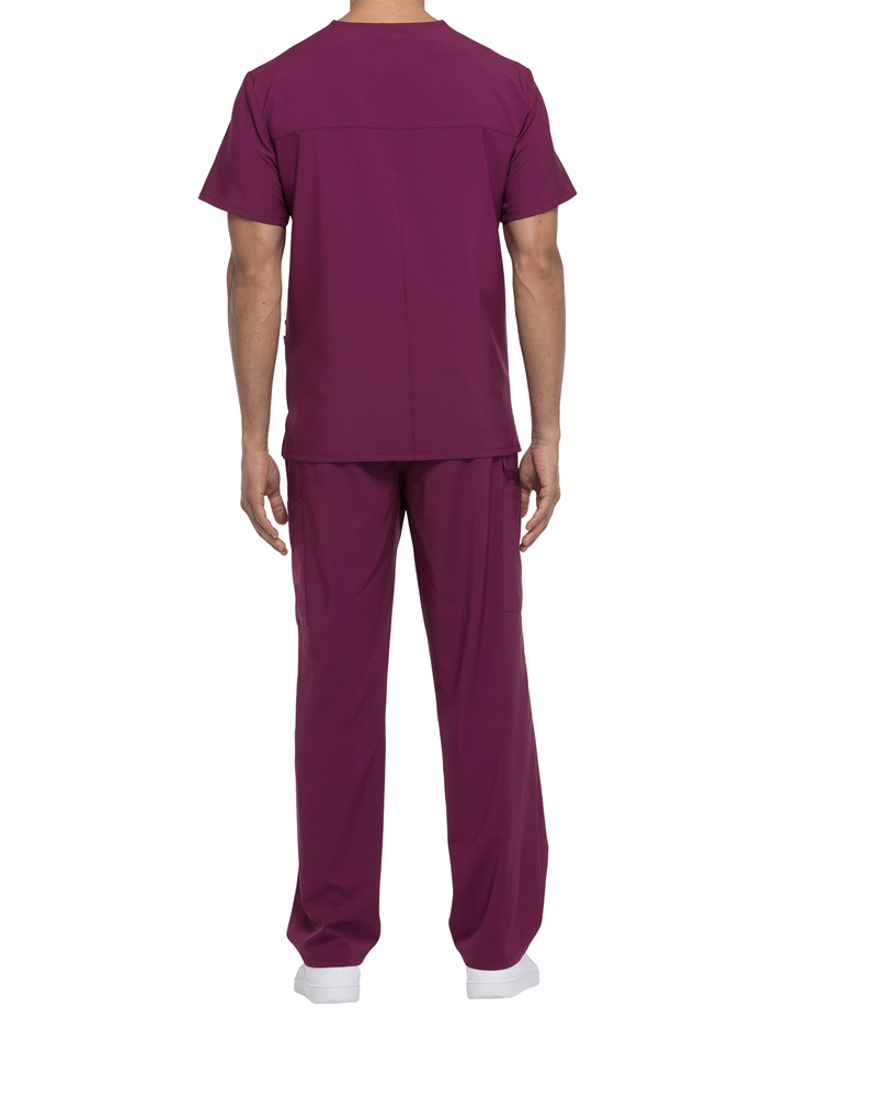 Tunique médicale homme col V Dickies médical caribean cotepro wine