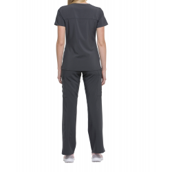 Tunique médicale femme cache cœur Dickies médical gris vue 2