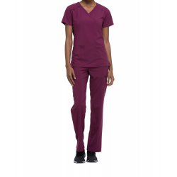 Tunique médicale femme cache cœur Dickies médical wine