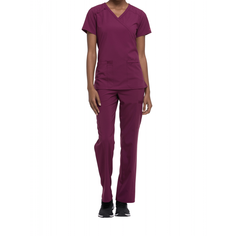 Tunique médicale femme cache cœur Dickies médical wine