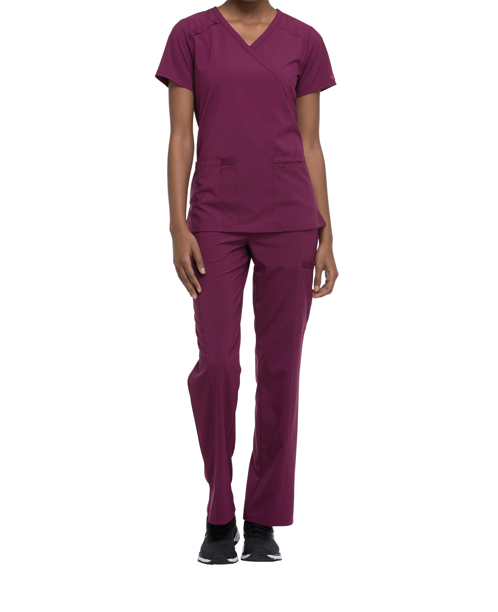 Tunique médicale femme cache cœur Dickies médical wine