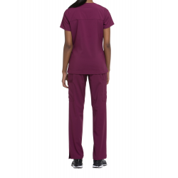 Tunique médicale femme cache cœur Dickies médical wine vue 2