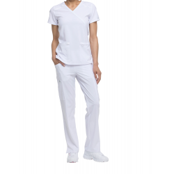 Tunique médicale femme cache cœur Dickies médical blanc