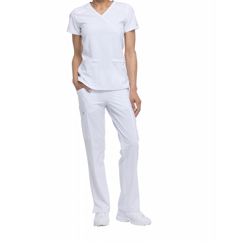 Tunique médicale femme cache cœur Dickies médical blanc